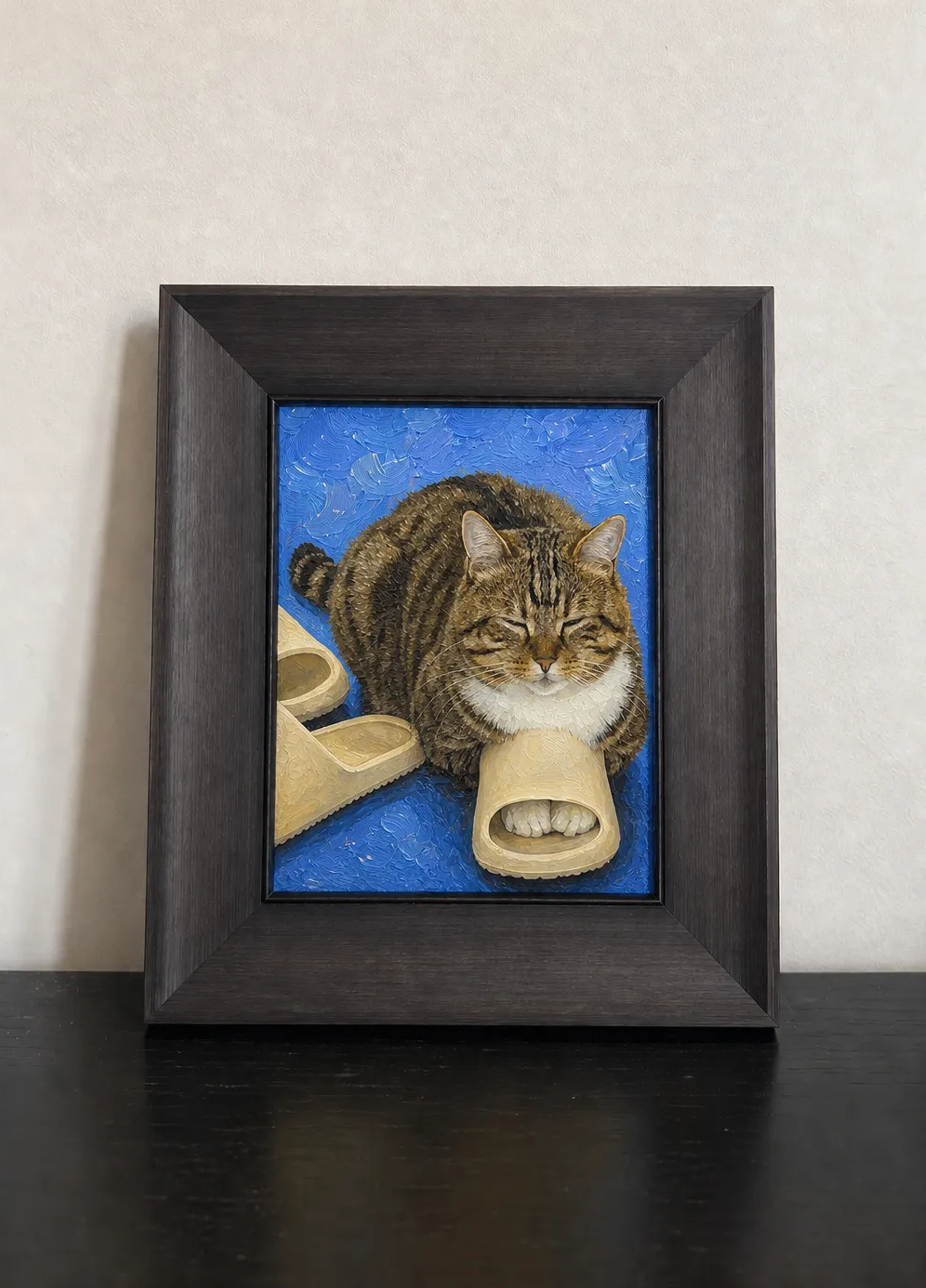 Custom hand-painted oil pet portrait artwork